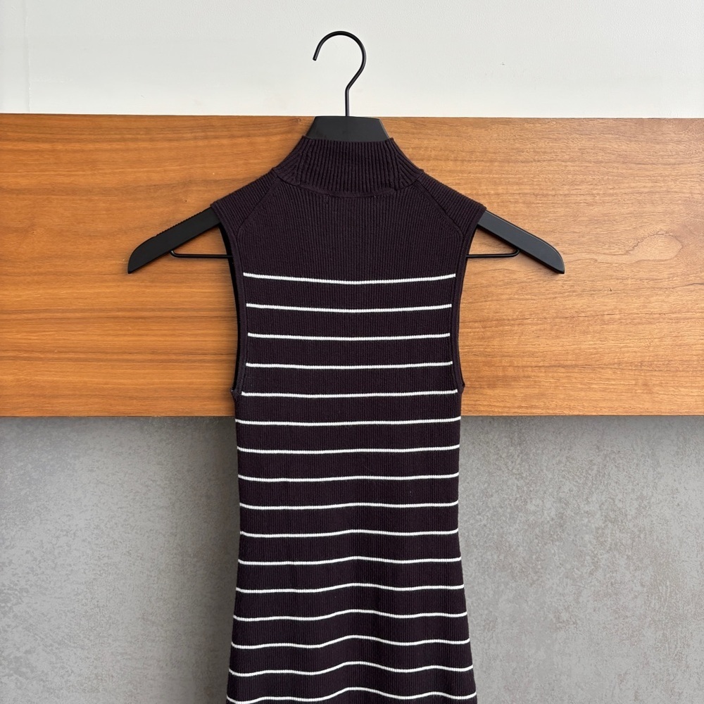 NWOT Madewell The Signature Knit Mockneck Sweater Dress in Stripe, Size XS - Picture 12 of 14